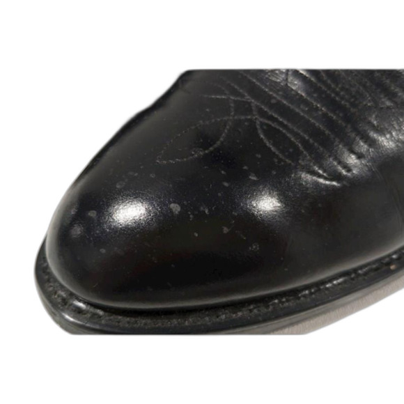 Mens Laredo Paris 12in Black Embroidered Leather Western Boots Size 9EW - Picture 5 of 6